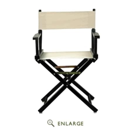 Casual Home Casual Home 200-02-021-12 18 in. Directors Chair Black Frame with Natural & Wheat Canvas 200-02/021-12